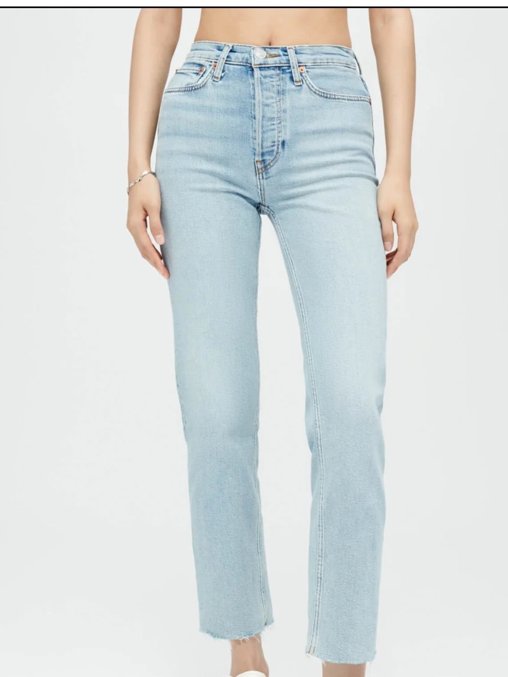 Re/Done Straight Leg Jeans